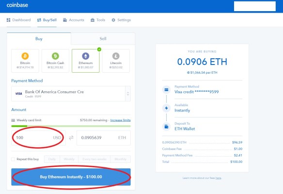 Coinbase Buying Crypto Step 3 finished